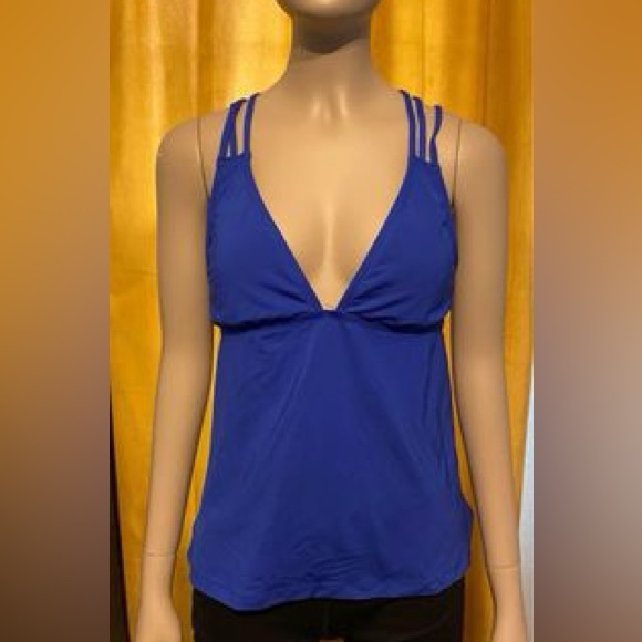 a.n.a Other - CLOSET CLEAN OUT Like New Medium Ana Tankini Top Beautiful Blue Padding Slimming